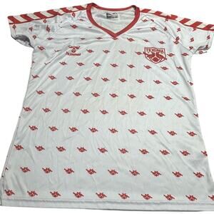 Hummel White and Red Men's Jersey